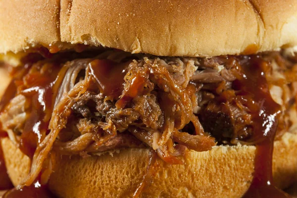 Barbeque Pulled Pork Sandwich — Stock Photo, Image