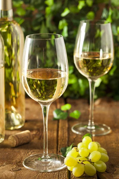 Refrescante vino blanco en una copa —  Fotos de Stock