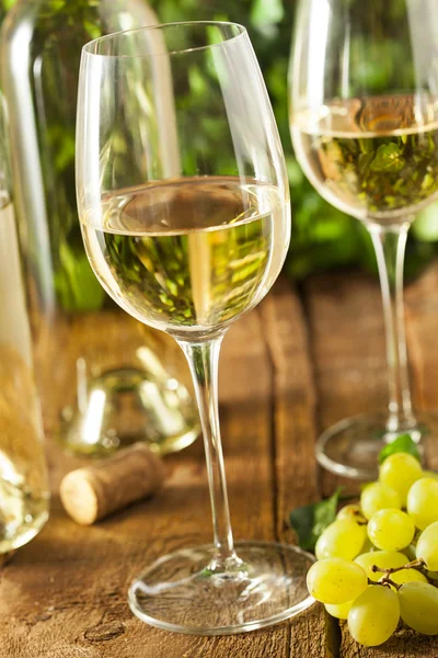 Refreshring vitt vin i ett glas — Stockfoto