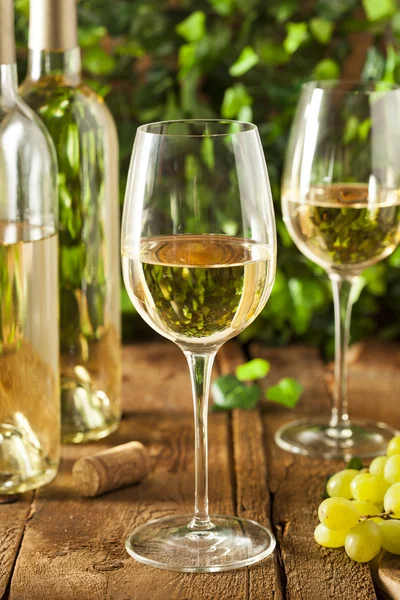 Refreshring λευκό κρασί σε ποτήρι — Φωτογραφία Αρχείου