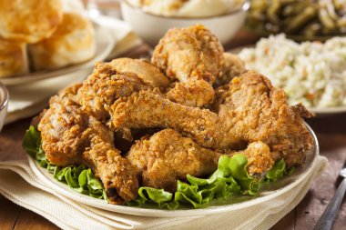 Homemade Southern Fried Chicken clipart
