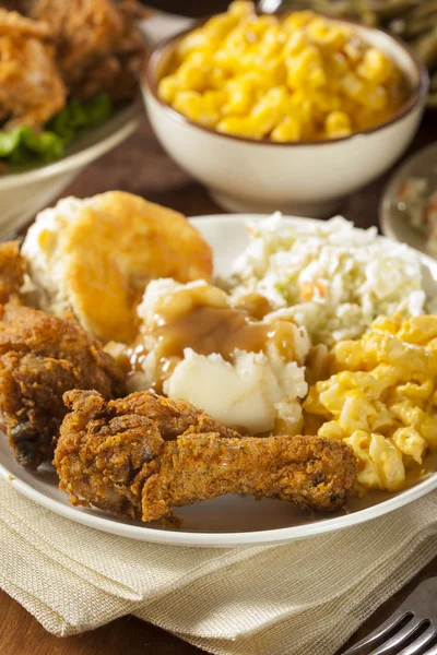 Homemade Southern Fried Chicken — Stock Photo, Image