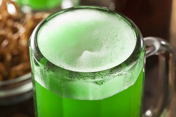 Green Beer for St. Patrick's Day — Stock Photo, Image