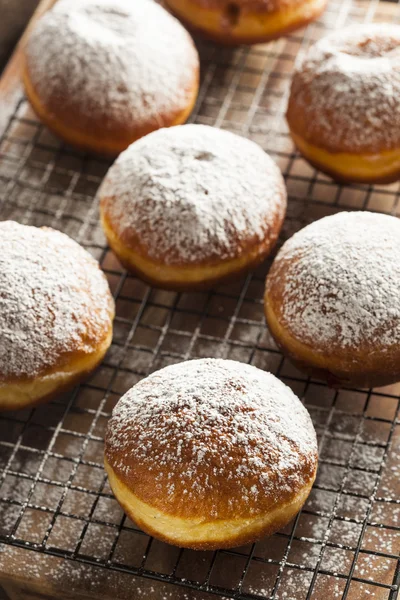 홈메이드 라즈베리 폴란드어 paczki 도넛 — 스톡 사진