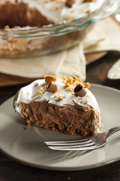 Homemade Chocolate Cream Pie — Stock Photo, Image