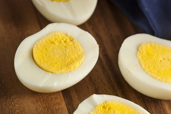 Organic Hard Boiled Eggs — Stock Photo, Image