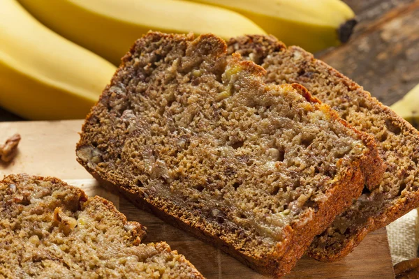 Homemade Banana Nut Bread — Stock Photo, Image