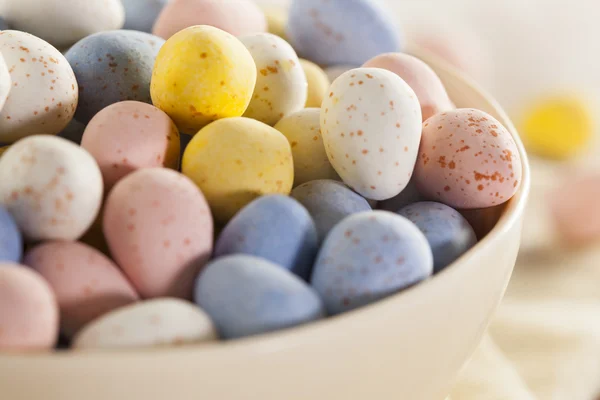 Festive Chocolate Easter Candy Eggs — Stock Photo, Image