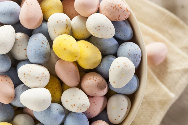 Chocolate festivo Easter Candy Eggs — Fotografia de Stock