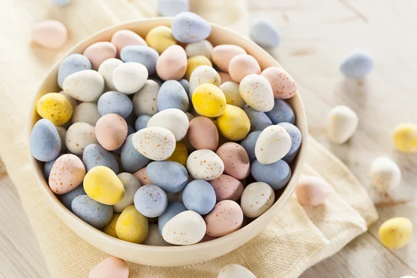 Festive Chocolate Easter Candy Eggs — Stock Photo, Image