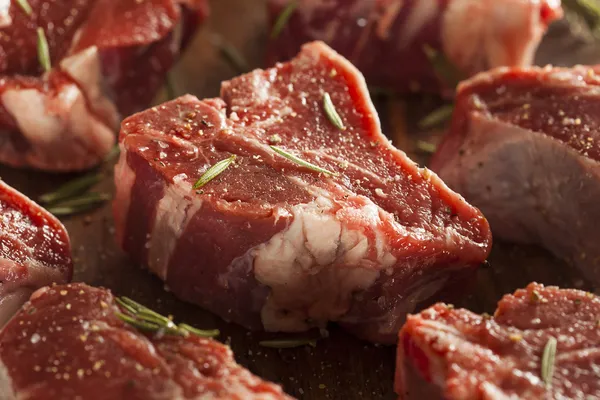 Raw Red Lamb Chops — Stock Photo, Image