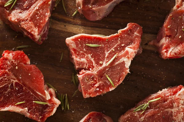 Raw Red Lamb Chops — Stock Photo, Image