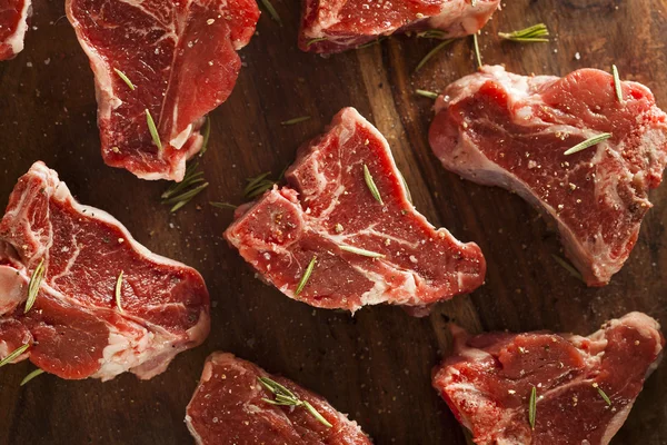 Raw Red Lamb Chops — Stock Photo, Image