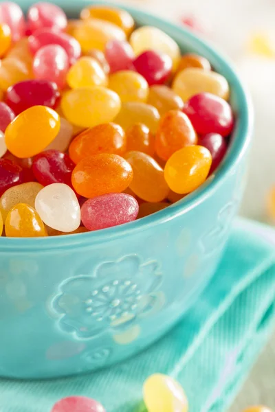 Multi Colored Jelly Bean Candy — Stock Photo, Image