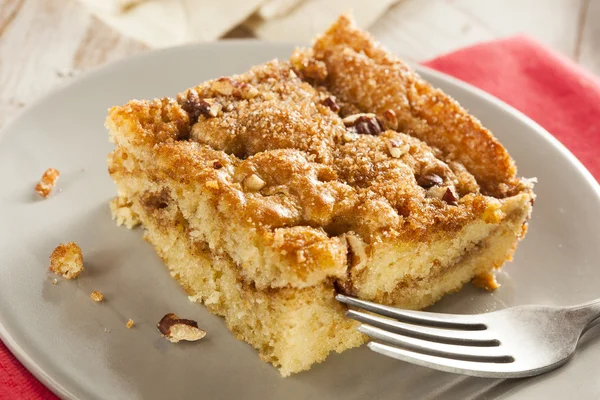 Homemade Coffee Cake with Cinnamon — Stock Photo, Image