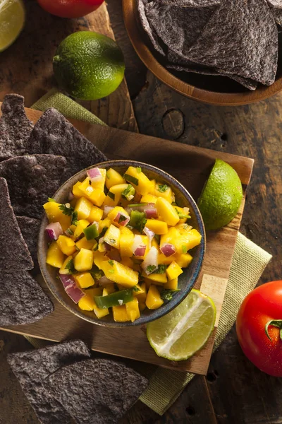 Fresh Homemade Mango Salsa — Stock Photo, Image