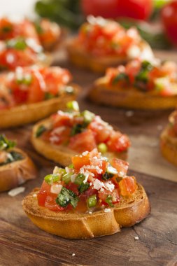 ev yapımı İtalyan bruschetta meze