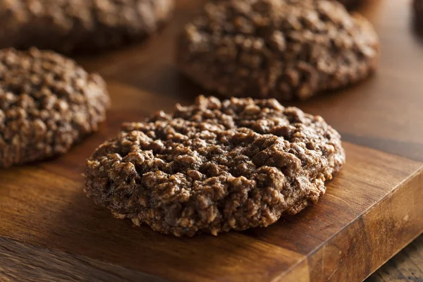 ダブル チョコレート チップ オートミール クッキー — ストック写真