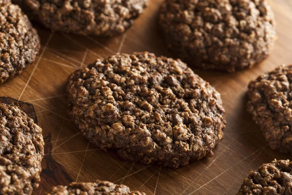 Biscotti di farina d'avena al doppio cioccolato — Foto Stock