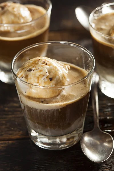 Homemade Affogato with Ice Cream — Stock Photo, Image