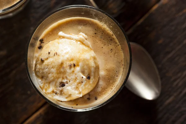 Affogato caseiro com sorvete — Fotografia de Stock