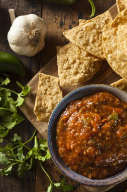 Organik kırmızı baharatlı salsa