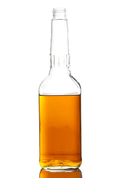 Alcoholic Whiskey Bourbon in a Bottle — Stock Photo, Image