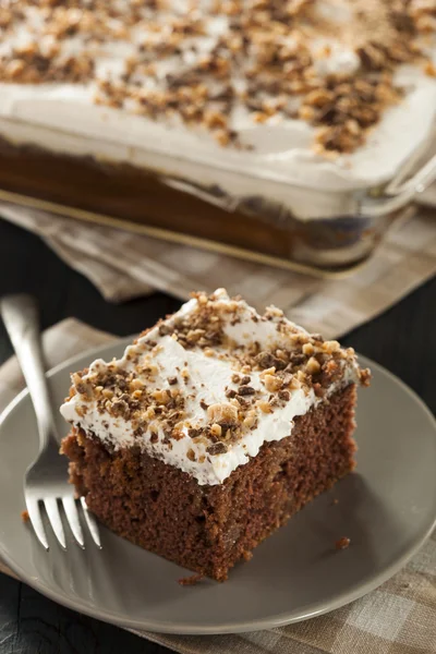 Toffee casero y pastel de chocolate — Foto de Stock