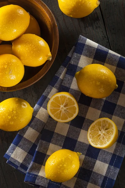 Citrons jaunes d'agrumes biologiques — Photo