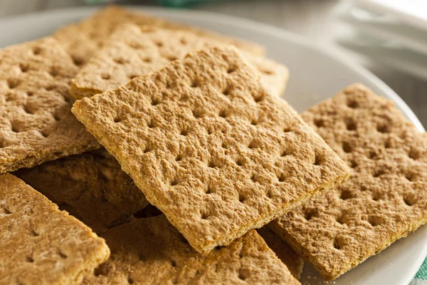 Healthy Honey Graham Crackers — Stock Photo, Image