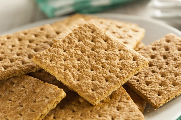 Healthy Honey Graham Crackers — Stock Photo, Image