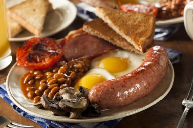 Traditional Full English Breakfast clipart