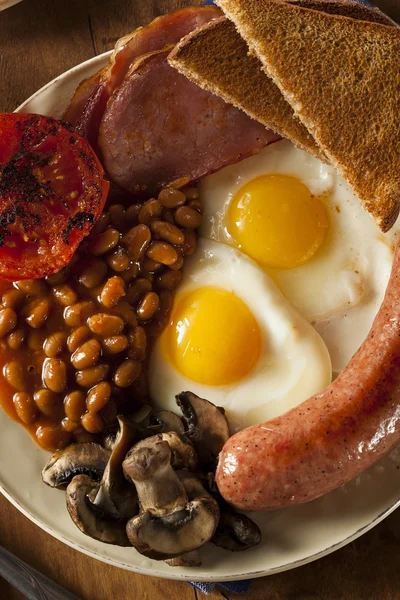 Traditionelles komplettes englisches Frühstück — Stockfoto