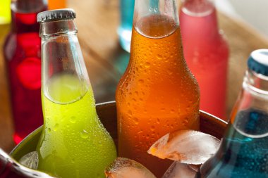 Assorted Organic Craft Sodas clipart