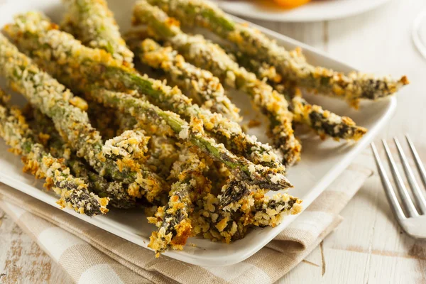 Panko fatti in casa impanati asparagi — Foto Stock