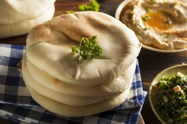 Pane di pita biologico fatto in casa — Foto Stock