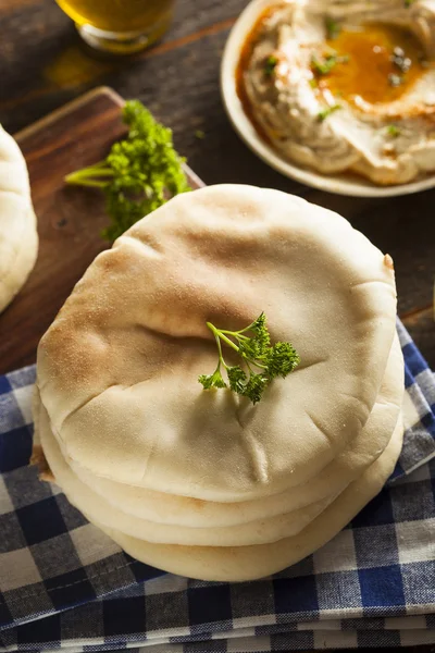 Pão de pita orgânico caseiro — Fotografia de Stock