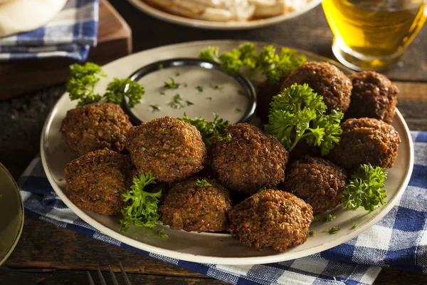 Bolas de Falafel Vegetariano Saudável — Fotografia de Stock