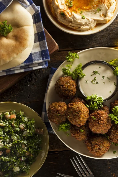 Kulki falafel wegetariańska zdrowy — Zdjęcie stockowe