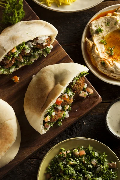 Gesunde vegetarische Falafel Pita — Stockfoto