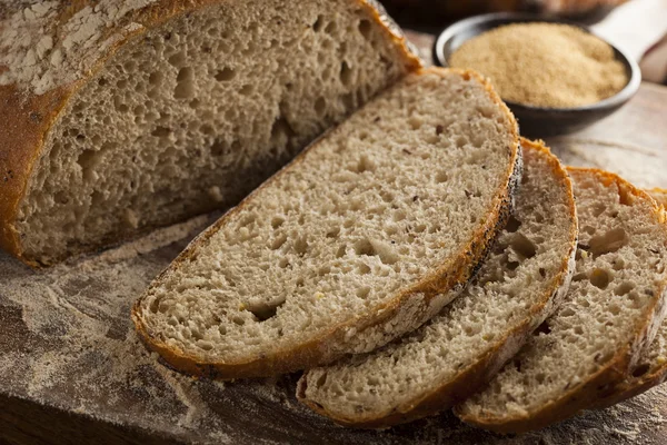 Organic Homemade Ancient Grain Bread — Stok Foto