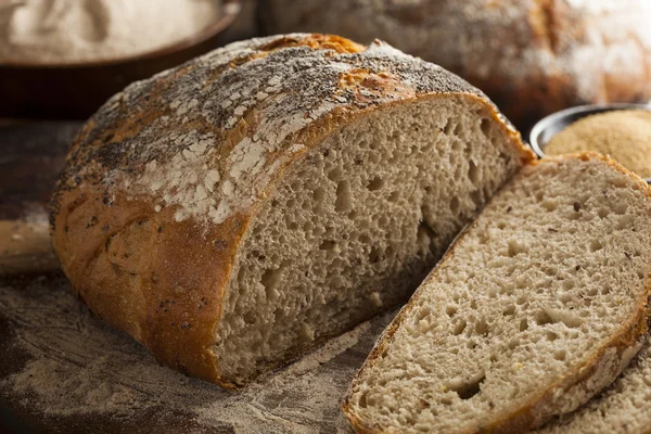Органический домашний древний зерновой хлеб — стоковое фото