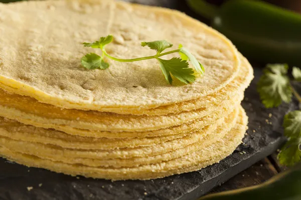 Stack de tortillas de maïs maison — Photo