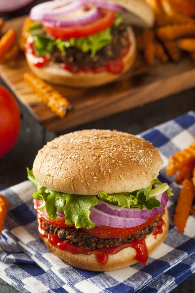 Burger házi egészséges vegetáriánus quinoa — Stock Fotó