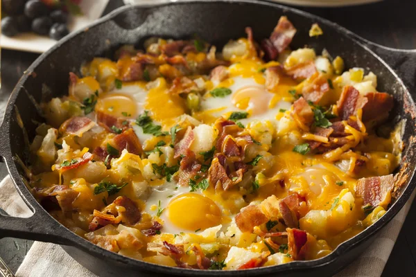 Homemade Hearty Breakfast Skillet — Stock Photo, Image