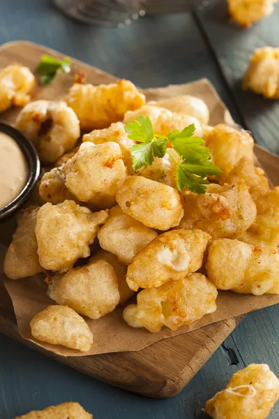 Birra Battered Wisconsin Cheese Curds — Foto Stock