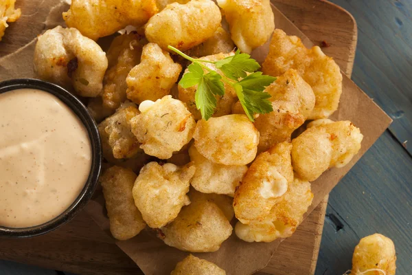 Beer Battered Wisconsin Cheese Curds — Stock Photo, Image