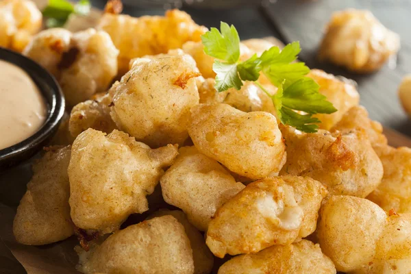 Birra Battered Wisconsin Cheese Curds — Foto Stock