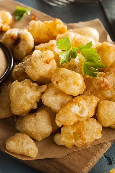 Birra Battered Wisconsin Cheese Curds — Foto Stock
