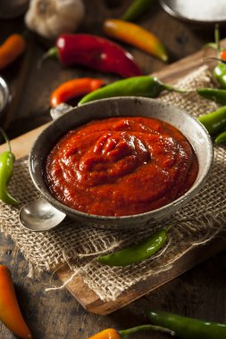 sıcak baharatlı kırmızı sriracha sos